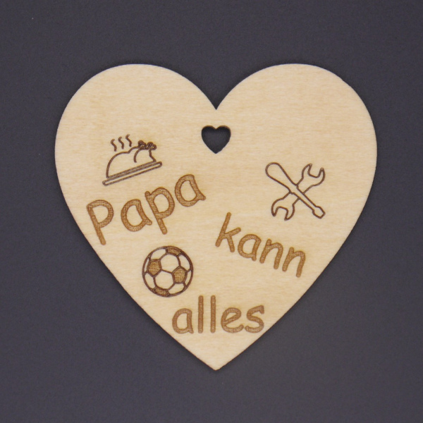 Herzanhänger "Papa kann alles"