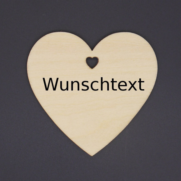 Herzanhänger "Wunschtext"