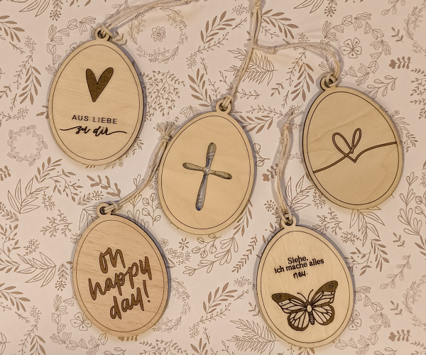 Osteranhänger im Set