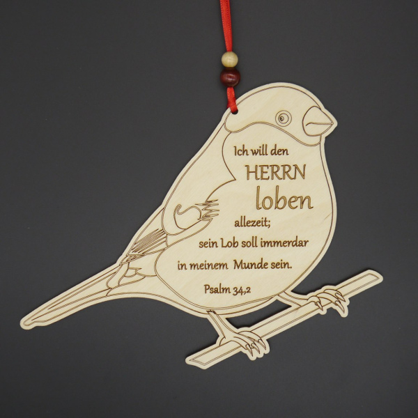 Vogel "Psalm 34,2"