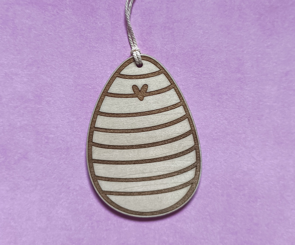Osteranhänger Streifen