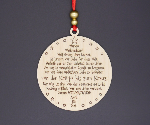 Weihnachtsanhänger "Kugel"