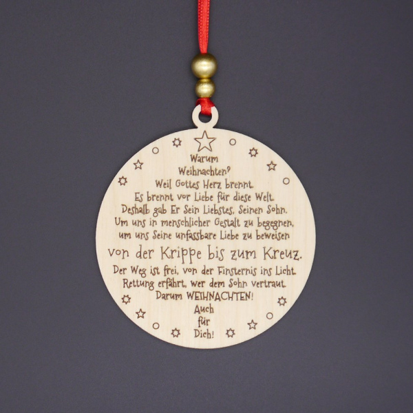 Weihnachtsanhänger "Kugel"