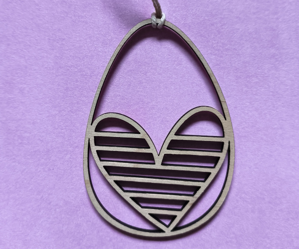 Osteranhänger Herz filigran
