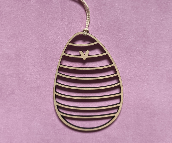 Osteranhänger Streifen filigran