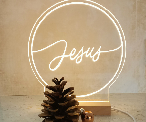 Leuchtbild "Jesus"
